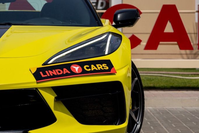 Used Chevrolet Corvette Stingray C8, 6.2 l, 2022 in Dubai by Linda Cars, Yellow color. GCC Specs | AUTO.AE
