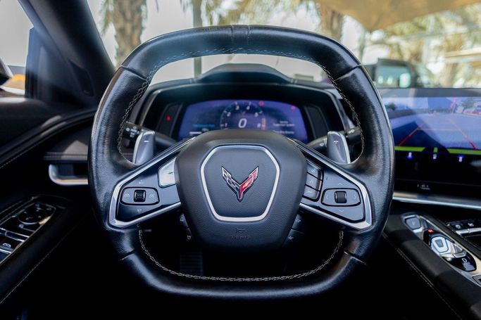 Used Chevrolet Corvette Stingray C8, 6.2 l, 2022 in Dubai by Linda Cars, Yellow color. GCC Specs | AUTO.AE