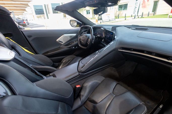 Used Chevrolet Corvette Stingray C8, 6.2 l, 2022 in Dubai by Linda Cars, Yellow color. GCC Specs | AUTO.AE