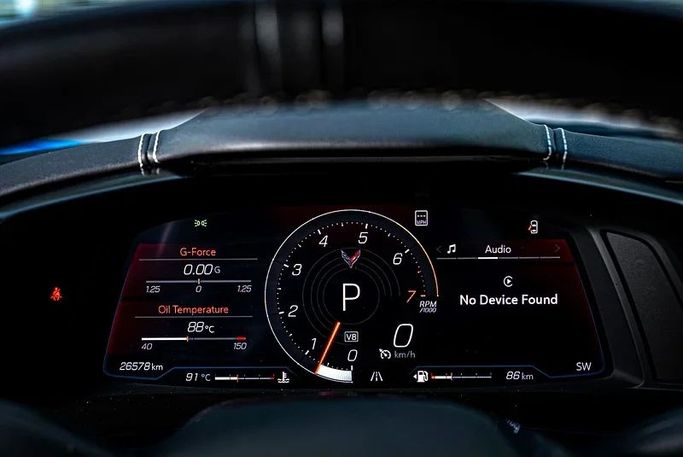 Подержанный Chevrolet Corvette C8, 6.2 л, 2022 в Дубае от MBA Motors Голубой цвет. Канадская | AUTO.AE