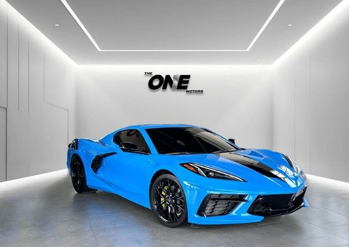 Used Chevrolet Corvette Stingray C8, 6.2 l, 2024 in Dubai by The One Motors, Blue color. Canadian Specs | AUTO.AE