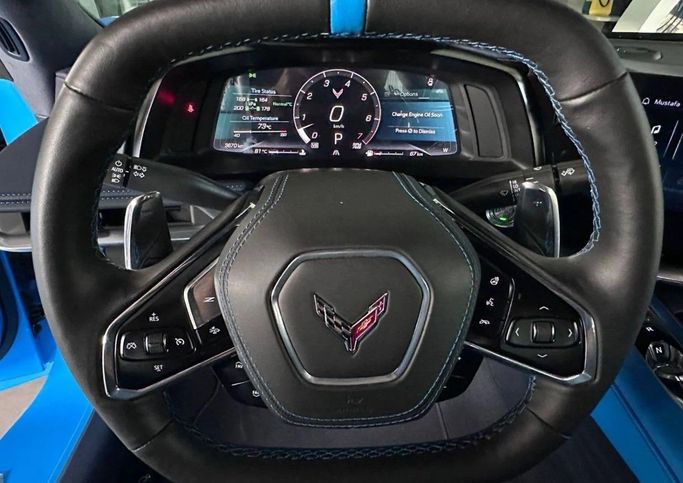 Used Chevrolet Corvette Stingray C8, 6.2 l, 2024 in Dubai by The One Motors, Blue color. Canadian Specs | AUTO.AE