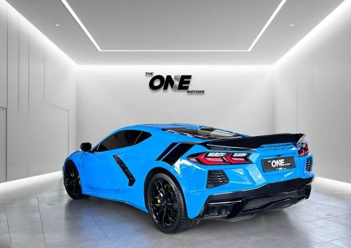 Used Chevrolet Corvette Stingray C8, 6.2 l, 2024 in Dubai by The One Motors, Blue color. Canadian Specs | AUTO.AE