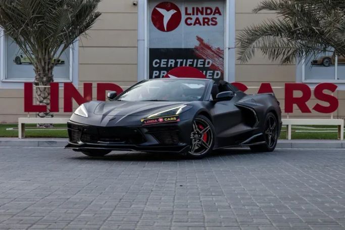 Used Chevrolet Corvette Stingray C8, 6.2 l, 2021 in Dubai by Linda Cars, Black color. GCC Specs | AUTO.AE | Listing #267115