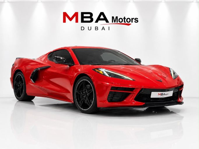 Подержанный Chevrolet Corvette Stingray C8, 6.2 л, 2023 в ОАЭ, Дубай от MBA Motors Красный цвет. Американская | AUTO.AE | Объявление #278218