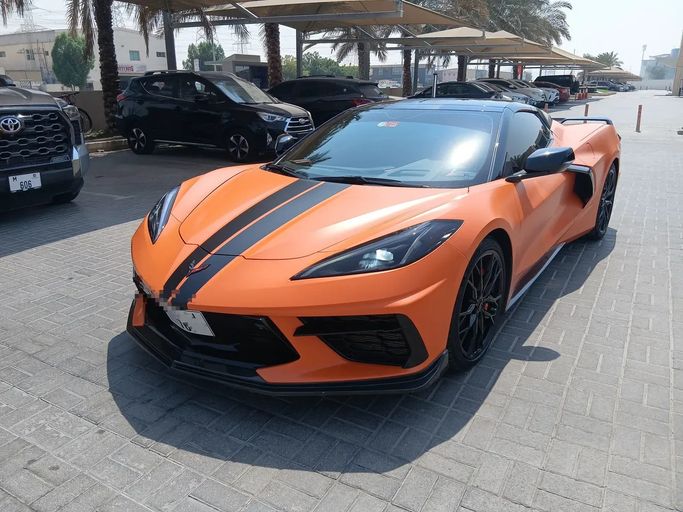 Used ⁦Chevrolet Corvette 3LT C8, 6.2 l, 2023⁩ in UAE, Dubai by Linda Cars, Orange color. GCC Specs | AUTO.AE | Listing #289916