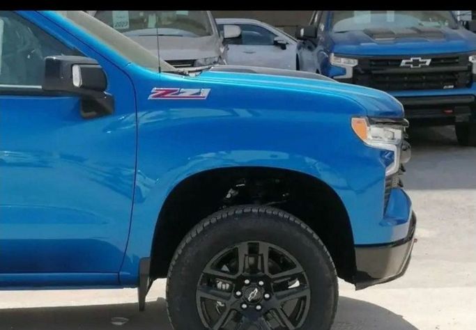 New Chevrolet Silverado IV (T1XX) Facelift, 5.3 l, 2023 in Dubai by Mohamed Hakim Motors, Blue color. GCC Specs | AUTO.AE
