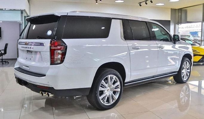 New Chevrolet Suburban XII, 6.2 l, 2023 in Dubai by Segrex Auto, White color. European Specs | AUTO.AE
