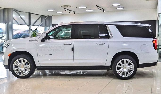 New Chevrolet Suburban XII, 6.2 l, 2023 in Dubai by Segrex Auto, White color. European Specs | AUTO.AE