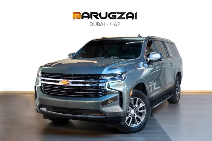 New Chevrolet Suburban XII Facelift, 5.3 l, 2024 in Dubai by BARUGZAI MOTORS, Green color. GCC Specs | AUTO.AE | Listing #269909