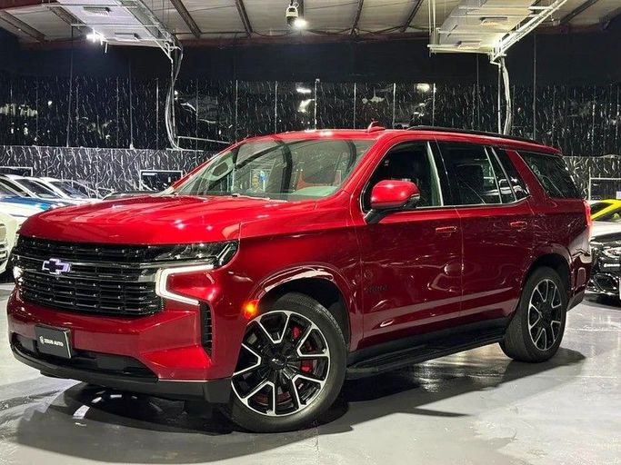 Used Chevrolet Tahoe RST Performance Edition V, 6.2 l, 2022 in Dubai by Zeus Motors, Red color. GCC Specs | AUTO.AE