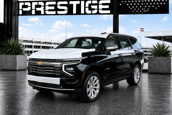 New Chevrolet Tahoe V (T1XX) Facelift, 5.3 l, 2025 in Dubai by Prestige motors, Black color. GCC Specs | AUTO.AE | Listing #271859