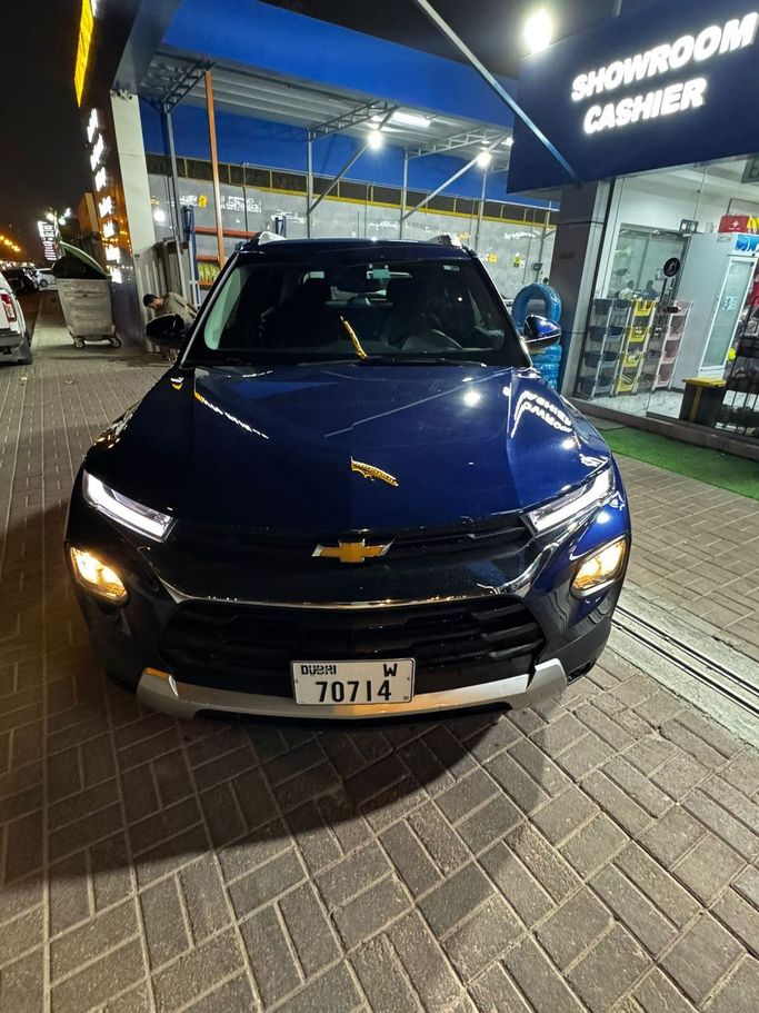 Chevrolet TrailBlazer III, 2023  suv 5 dr. for rent in Dubai by Aljeel altaly For Car Rental, navy blue color | AUTO.AE