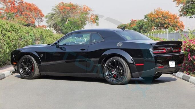 New Dodge Challenger Hellcat III Facelift 2, 6.2 l, 2022 in Dubai by Auto Max Group, Black color. European Specs | AUTO.AE