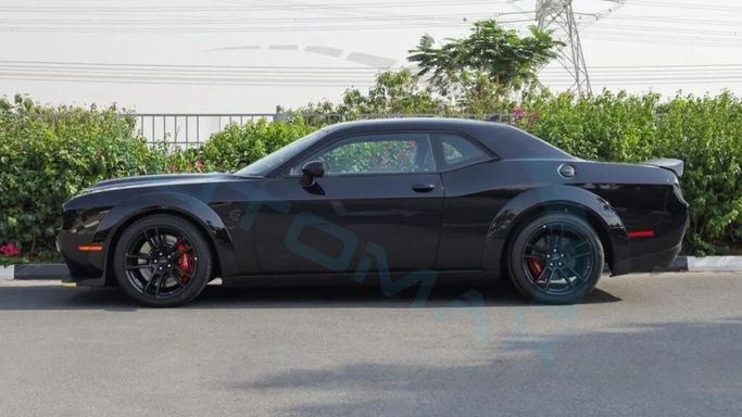 New Dodge Challenger Hellcat III Facelift 2, 6.2 l, 2022 in Dubai by Auto Max Group, Black color. European Specs | AUTO.AE