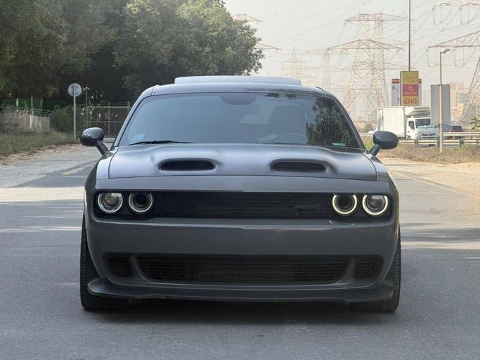 Used Dodge Challenger Hellcat III Facelift 2, 6.2 l, 2023 in Dubai by Prestige Motos (SHJ), Grey color. American Specs | AUTO.AE