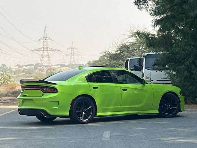 Used Dodge Charger SRT VII (LD) Facelift, 6.4 l, 2019 in Dubai by Prestige motors, Green color. American Specs | AUTO.AE