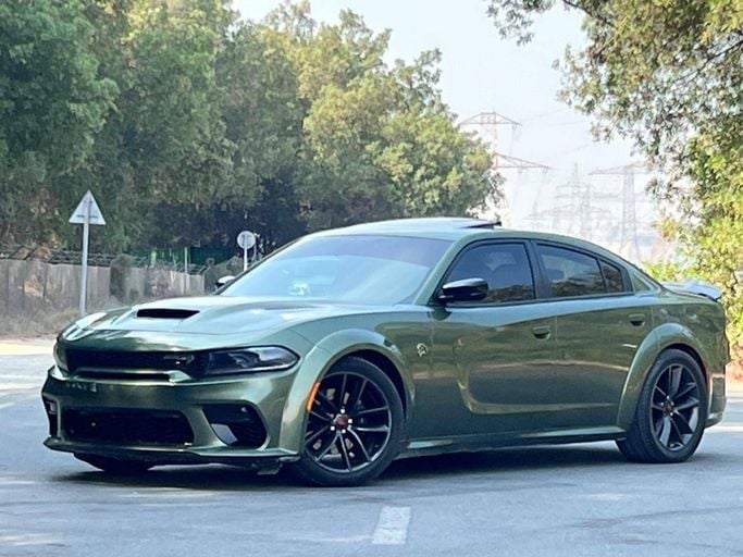Used Dodge Charger SRT VII (LD) Facelift, 6.4 l, 2021 in Dubai by Prestige motors, Green color. American Specs | AUTO.AE