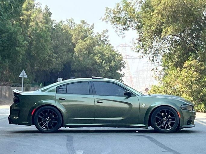 Used Dodge Charger SRT VII (LD) Facelift, 6.4 l, 2021 in Dubai by Prestige motors, Green color. American Specs | AUTO.AE