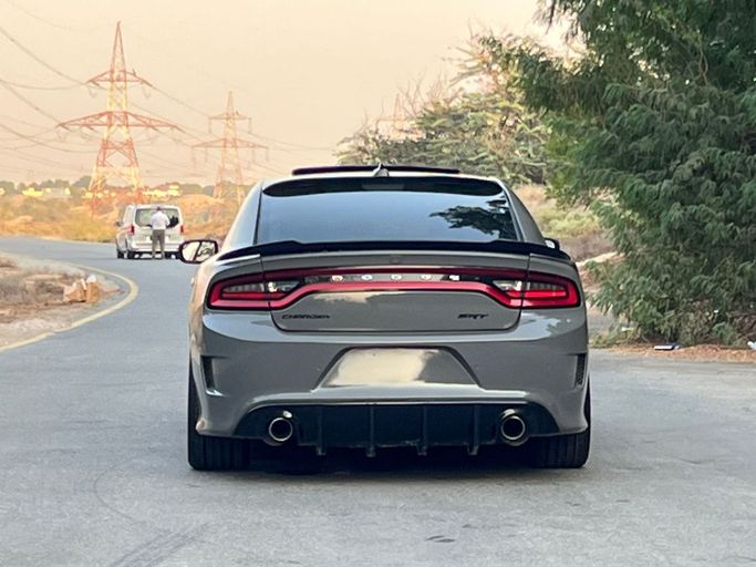 Used Dodge Charger SRT VII (LD) Facelift, 6.4 l, 2019 in Dubai by Perstige Motos (SHJ), Grey color. GCC Specs | AUTO.AE