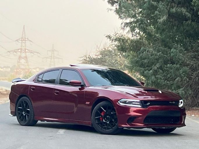 Used Dodge Charger SRT VII (LD) Facelift, 6.4 l, 2019 in Dubai by Prestige Motos (SHJ), Red color. American Specs | AUTO.AE