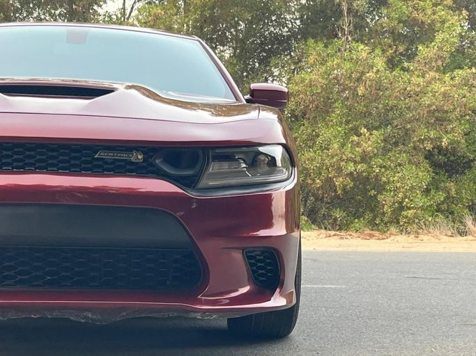 Used Dodge Charger SRT VII (LD) Facelift, 6.4 l, 2019 in Dubai by Prestige Motos (SHJ), Red color. American Specs | AUTO.AE