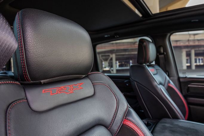 Dodge RAM IV (DS/DJ), 2022 sport pickup double cab crew cab for rent in Dubai by POF RENTAL, black color | AUTO.AE