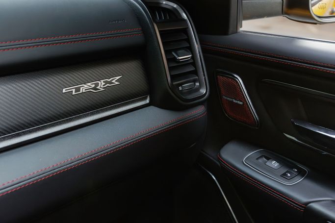 Dodge RAM IV (DS/DJ), 2023 sport pickup double cab crew cab for rent in Dubai by AVA car rental, golden color | AUTO.AE