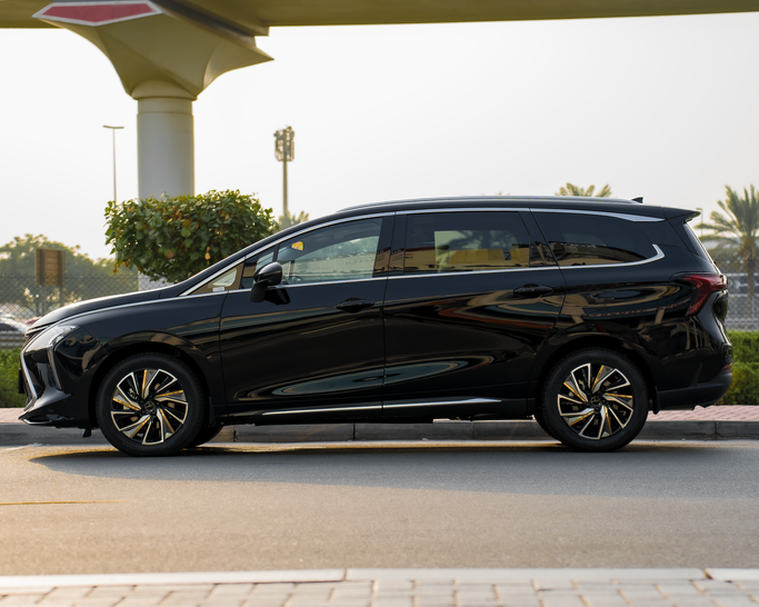 DongFeng Forthing U-Tour M4, 2024  mini van for rent in Dubai by One by One Car Rental - Angelyn, black color | AUTO.AE