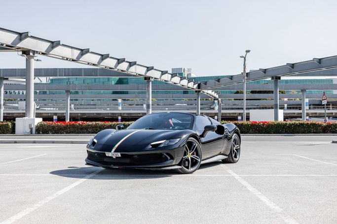 Ferrari 296 GTS, 2024 родстер спорт класса в Дубае от POF RENTAL черный цвет | AUTO.AE