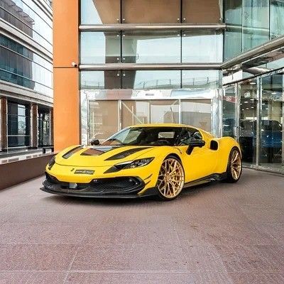 Used Ferrari 296 GTB, 3.0 l, 2023 in Dubai by Q Motors, Yellow color. European Specs | AUTO.AE