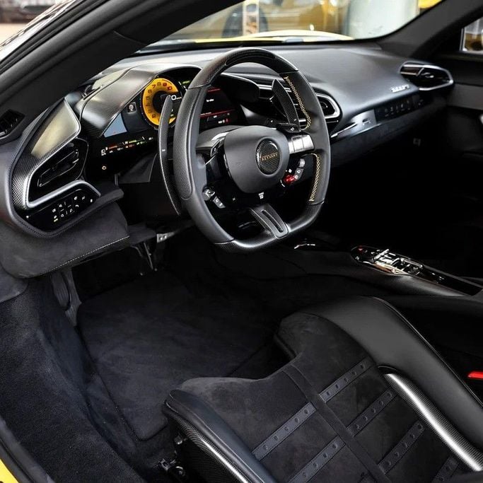 Used Ferrari 296 GTB, 3.0 l, 2023 in Dubai by Q Motors, Yellow color. European Specs | AUTO.AE