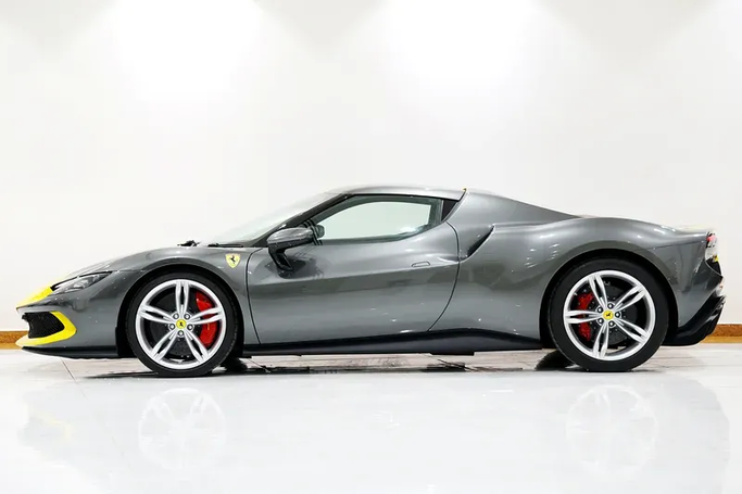 New Ferrari 296 GTB, 3.0 l, 2023 in Dubai by Oscar Motors, Grey color. GCC Specs | AUTO.AE