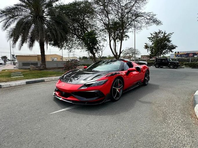 New Ferrari 296 GTS, 3.0 l, 2025 in Dubai by Al Ketbi Motors, Red color. European Specs | AUTO.AE