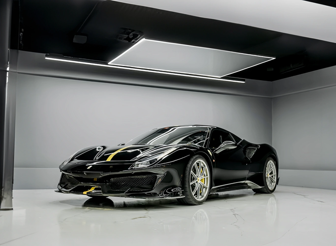 Ferrari 488 Pista, 2019 купе gtb  класса в Дубае от RPM Car Rental черный цвет | AUTO.AE