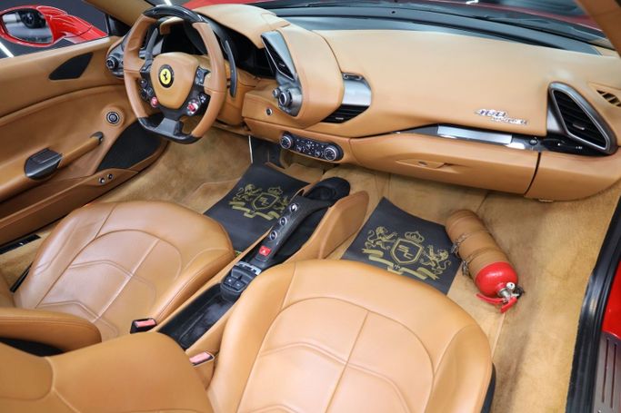 Used Ferrari 488 Spider, 3.9 l, 2017 in Dubai by Sanam Cars, Red color. GCC Specs | AUTO.AE