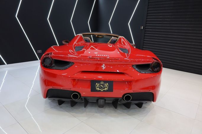 Used Ferrari 488 Spider, 3.9 l, 2017 in Dubai by Sanam Cars, Red color. GCC Specs | AUTO.AE