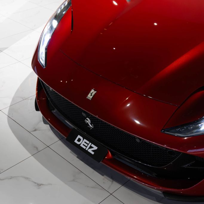 Ferrari 812 GTS, 2023 sport roadster gts for rent in Dubai by DEIZ, red color | AUTO.AE