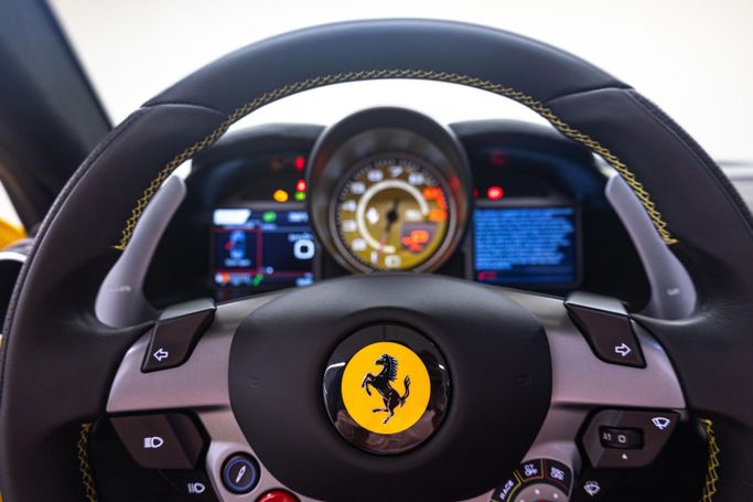 New Ferrari 812 GTS, 6.5 l, 2022 in Dubai by PUPIL OF FATE MOTORS, Yellow color. European Specs | AUTO.AE