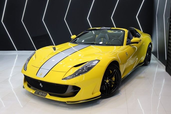 Used Ferrari 812 GTS, 6.5 l, 2023 in Dubai by Sanam Cars, Yellow color. GCC Specs | AUTO.AE