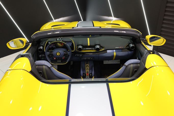 Used Ferrari 812 GTS, 6.5 l, 2023 in Dubai by Sanam Cars, Yellow color. GCC Specs | AUTO.AE