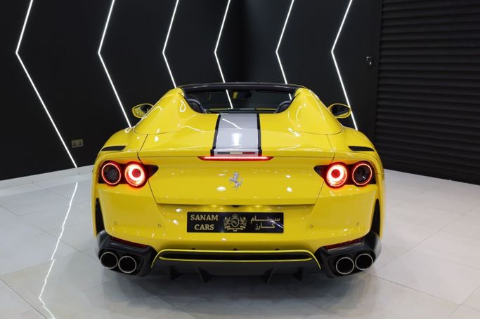 Used Ferrari 812 GTS, 6.5 l, 2023 in Dubai by Sanam Cars, Yellow color. GCC Specs | AUTO.AE