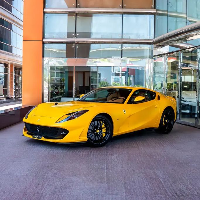 Used Ferrari 812 Superfast, 6.5 l, 2018 in Dubai by Q Motors, Yellow color.  | AUTO.AE | Listing #263562