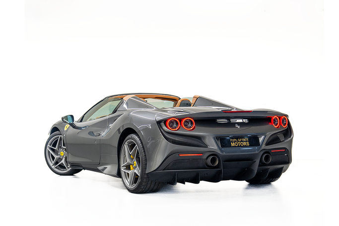 Used Ferrari F8 Spider, 3.9 l, 2021 in Dubai by PUPIL OF FATE MOTORS, Grey color. European Specs | AUTO.AE