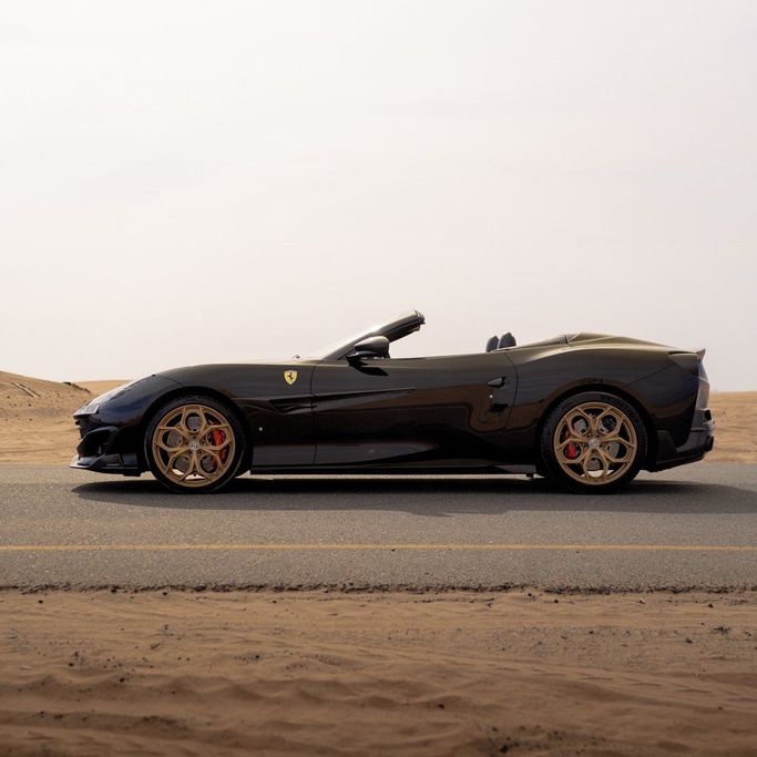 Ferrari Portofino I Facelift (M), 2023 sport cabriolet for rent in Dubai by DEIZ, black color | AUTO.AE