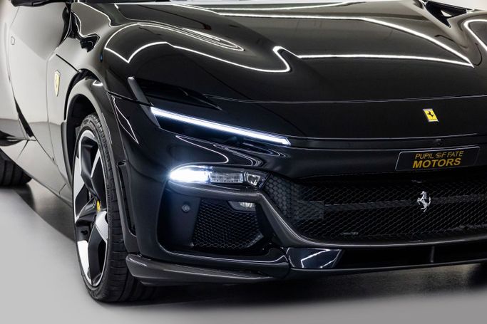 New Ferrari Purosangue, 6.5 l, 2025 in Dubai by PUPIL OF FATE MOTORS, Black color. GCC Specs | AUTO.AE