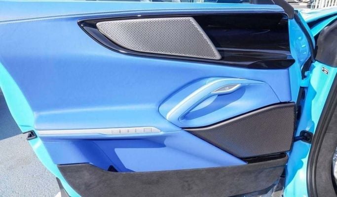 New Ferrari Purosangue, 6.5 l, 2025 in Dubai by F7 Motors, Light Blue color. European Specs | AUTO.AE