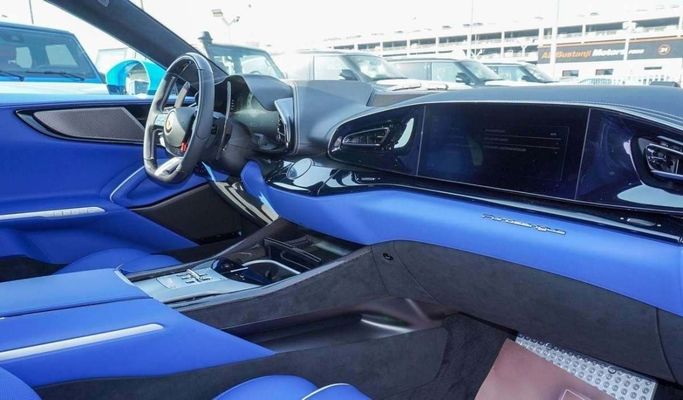 New Ferrari Purosangue, 6.5 l, 2025 in Dubai by F7 Motors, Light Blue color. European Specs | AUTO.AE