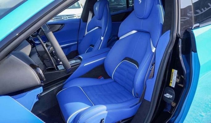 New Ferrari Purosangue, 6.5 l, 2025 in Dubai by F7 Motors, Light Blue color. European Specs | AUTO.AE