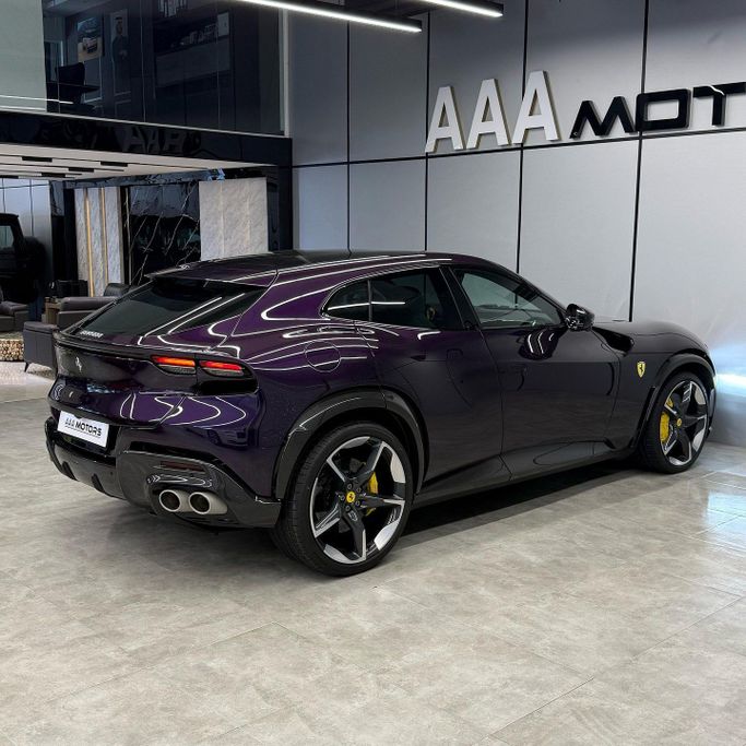 New Ferrari Purosangue, 6.5 l, 2024 in Dubai by AAA Motors, Purple color. European Specs | AUTO.AE